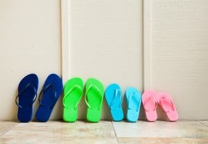 las chanclas vienen en pares