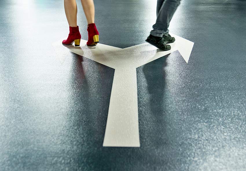 pareja divorciada
